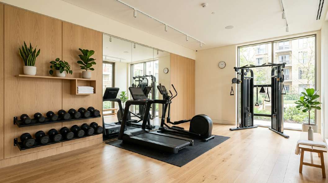 Compact well-planned gym